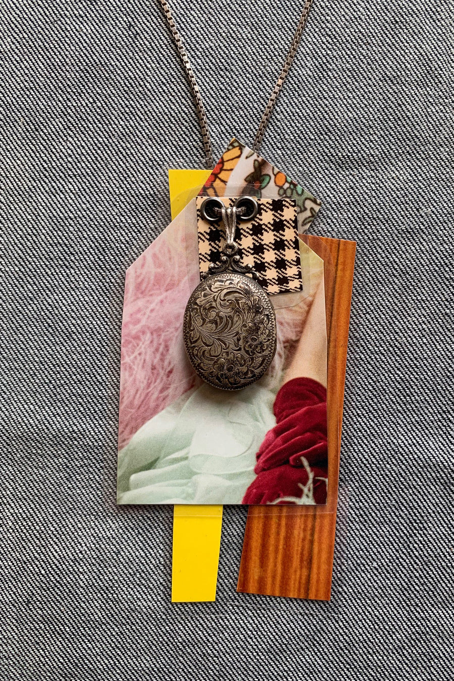 Collage Necklace - Oval