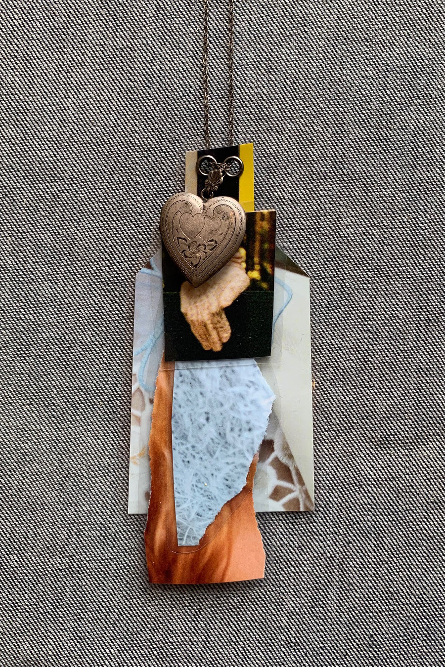 Collage Necklace - Heart