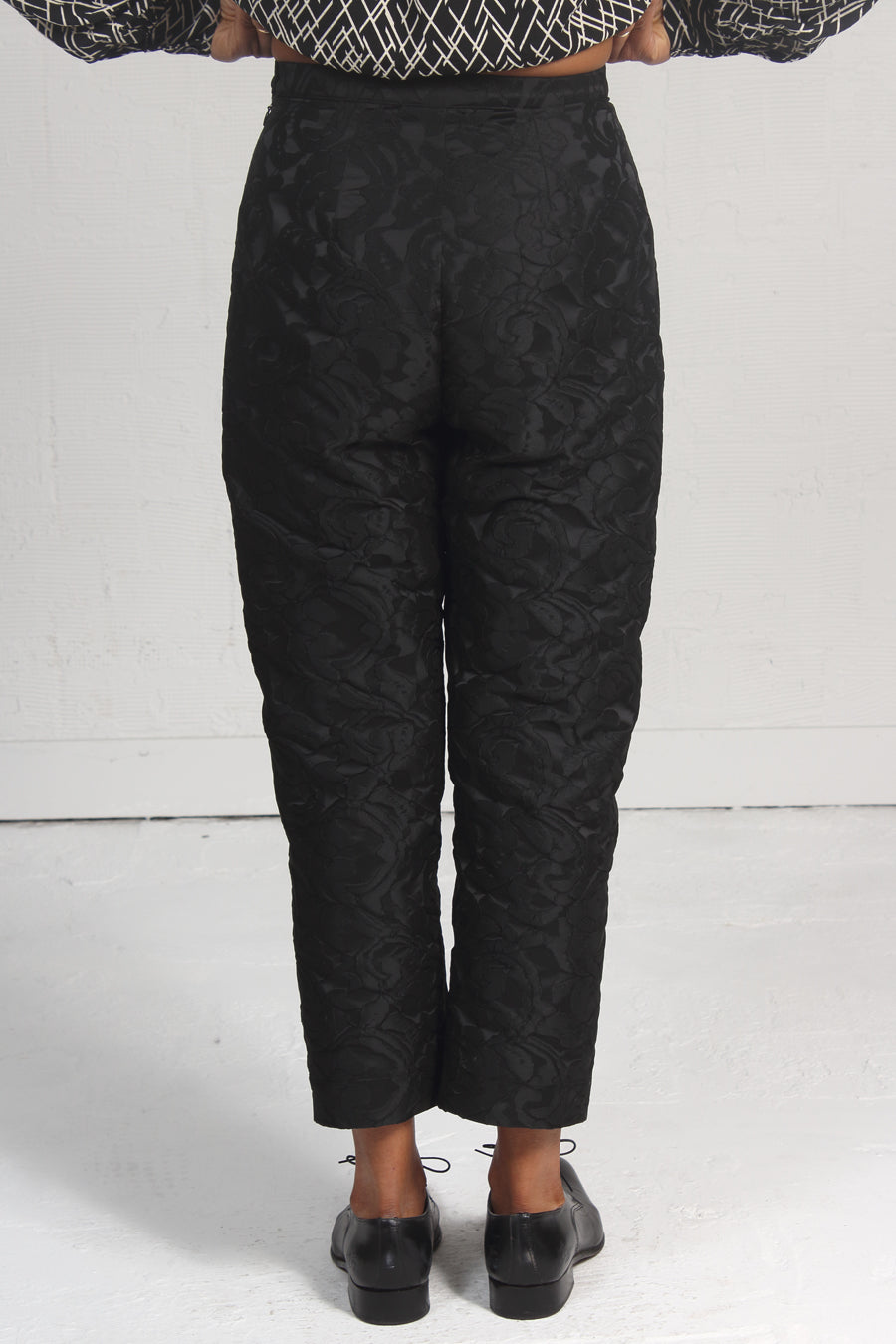 Floral Jacquard Service Pant - SOLD OUT