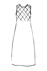 Gingham Linen Basket Dress