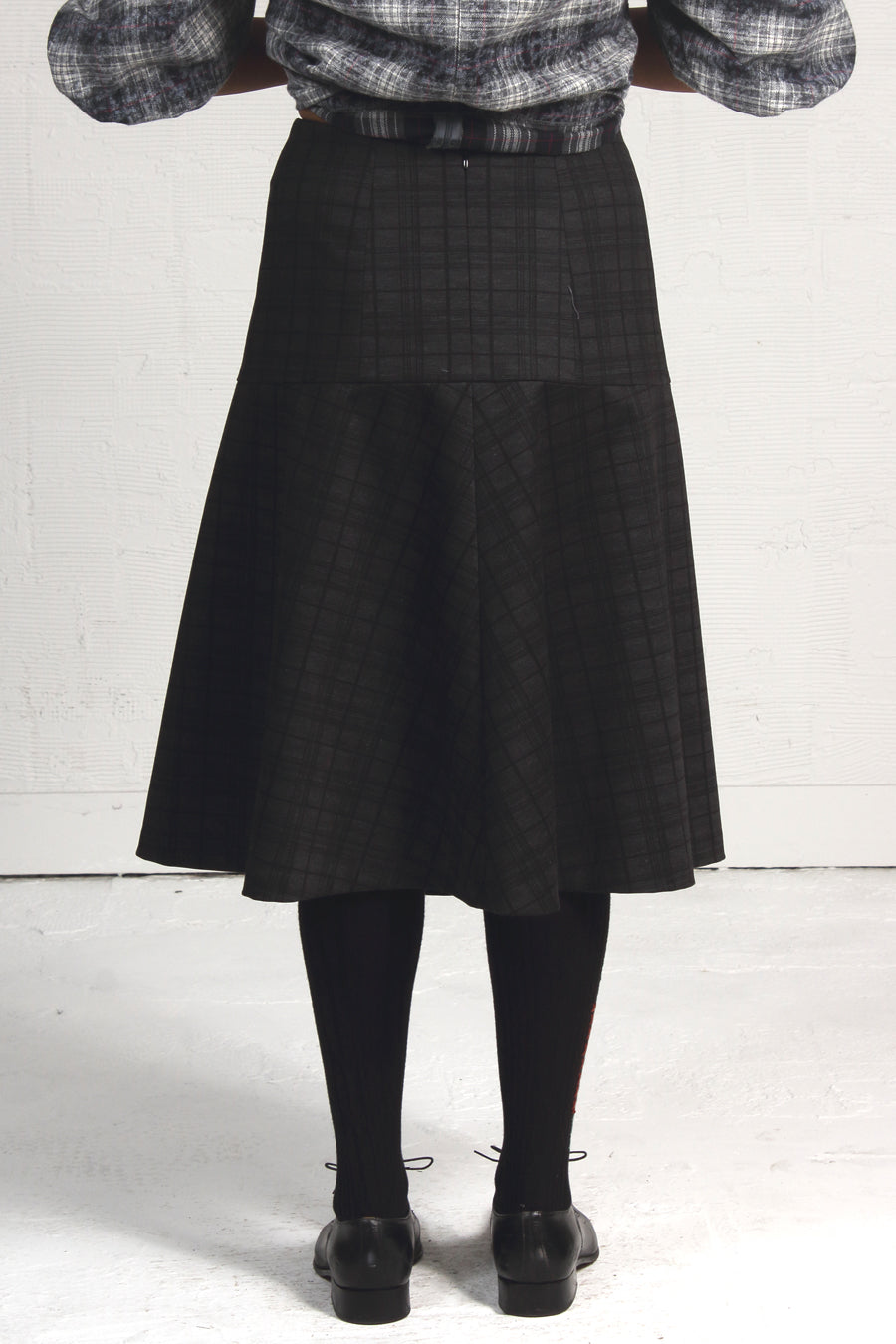 Gray Plaid Comet Skirt - SOLD OUT
