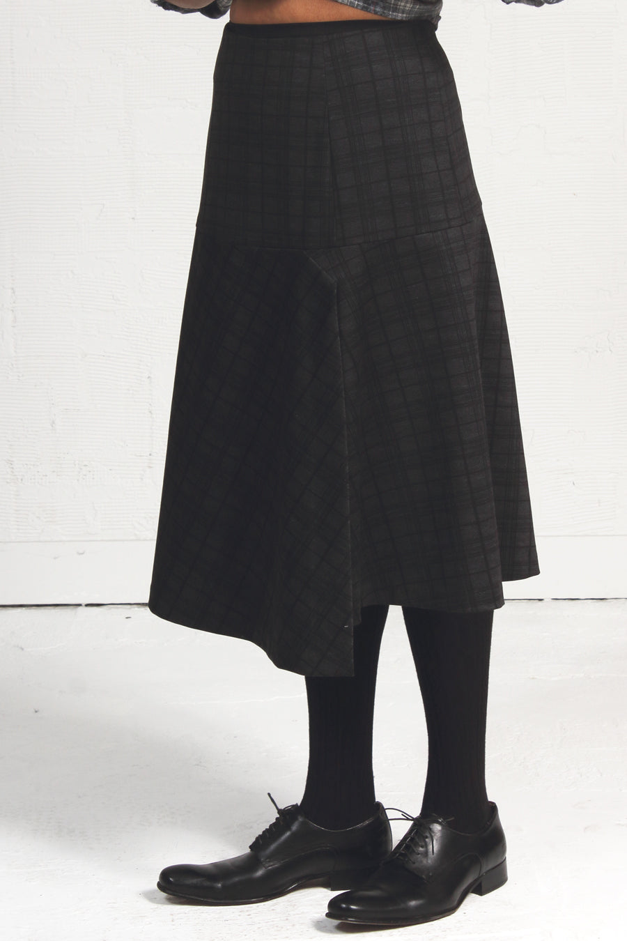 Gray Plaid Comet Skirt - SOLD OUT