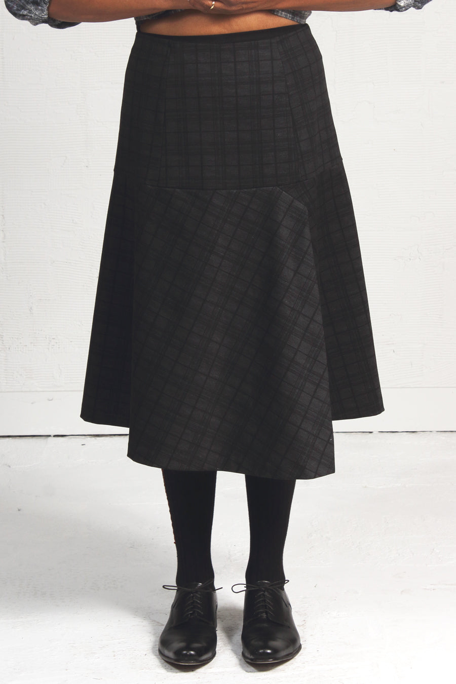 Gray Plaid Comet Skirt - SOLD OUT