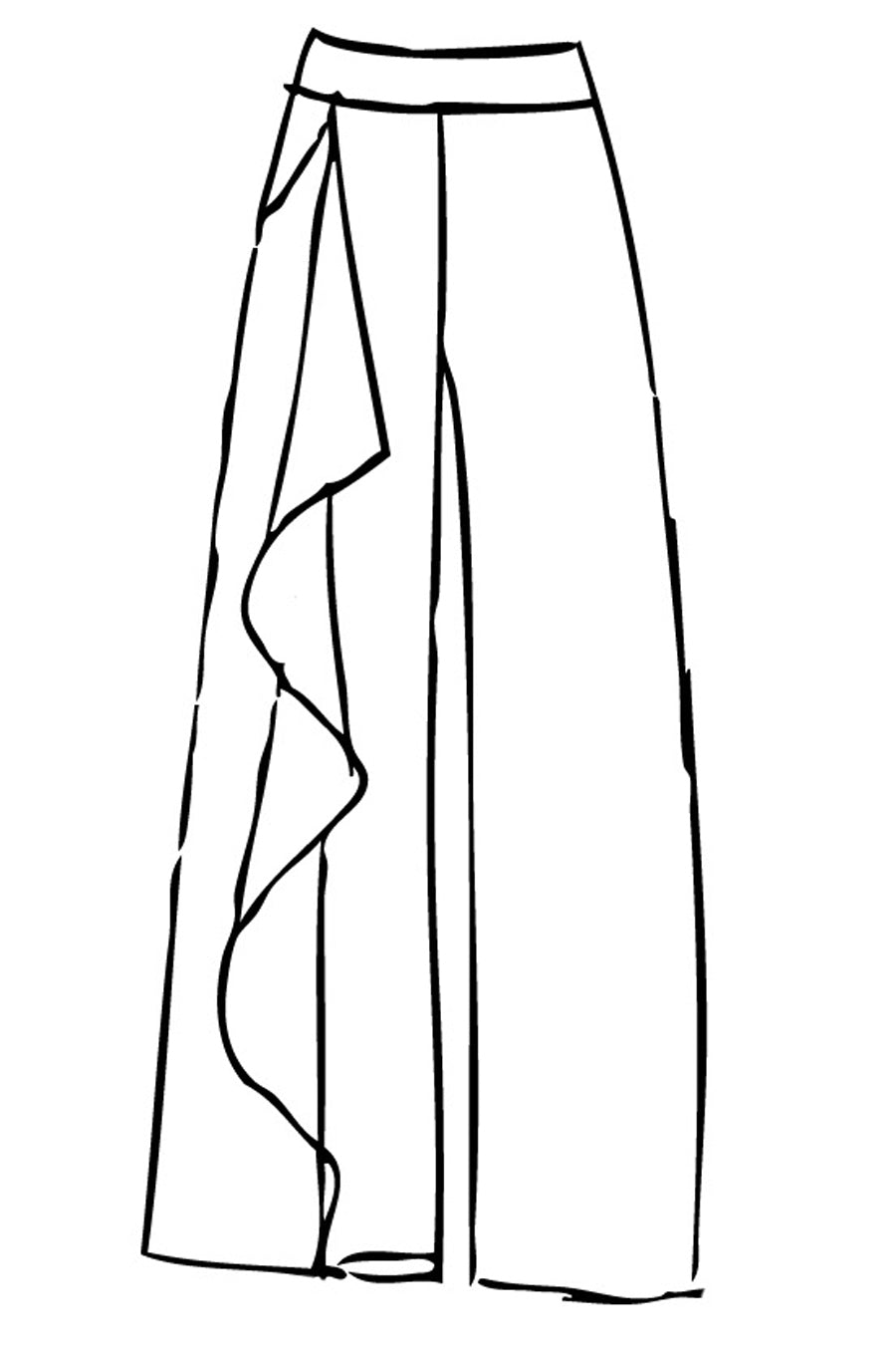 Fall 2024 Japanese Triacetate Drapes Pant - last size xsm