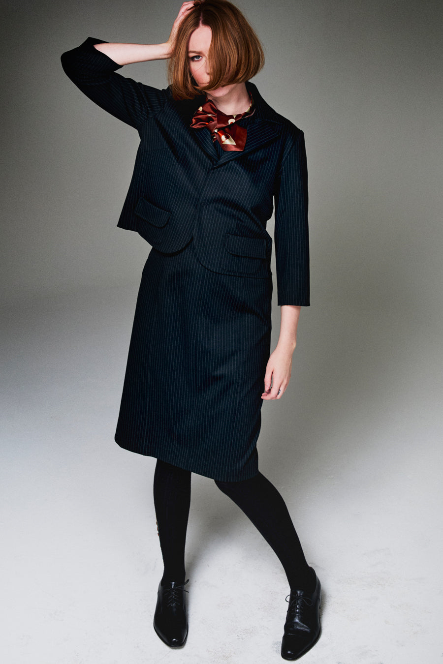 Pinstripe Janet Jacket - SOLD OUT