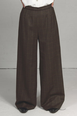 Fall 2022 Tumbled Suiting Washed Rumpled Pant - xsm, sml