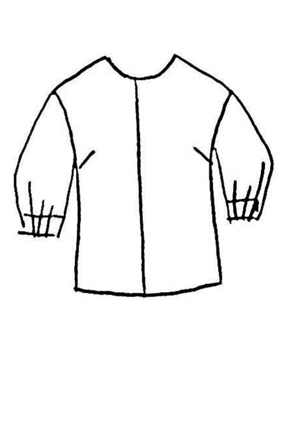 Over Printed Plaid Bay Top - Sky - SOLD OUT