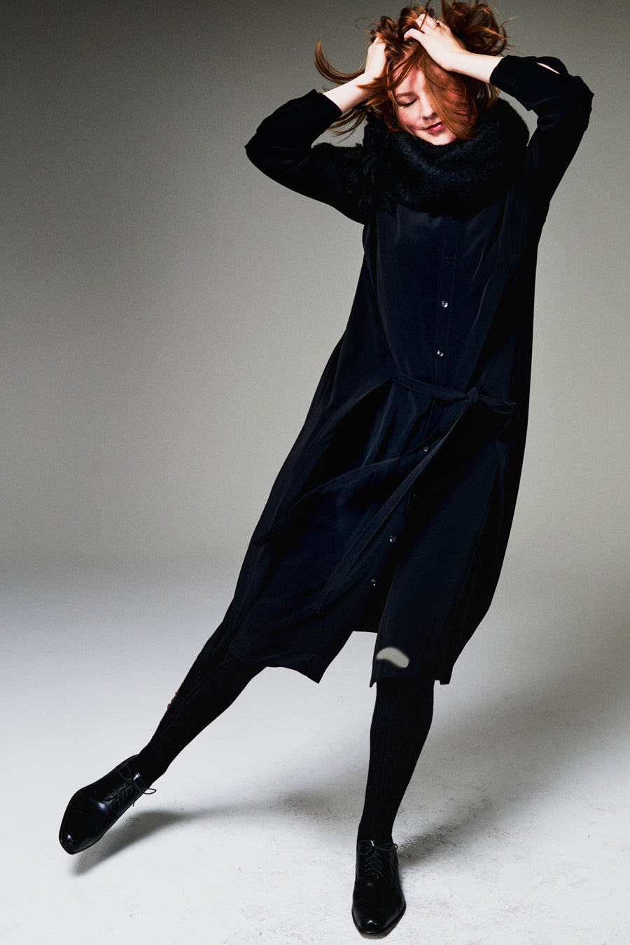 Satin Back Triacetate Jack Dress