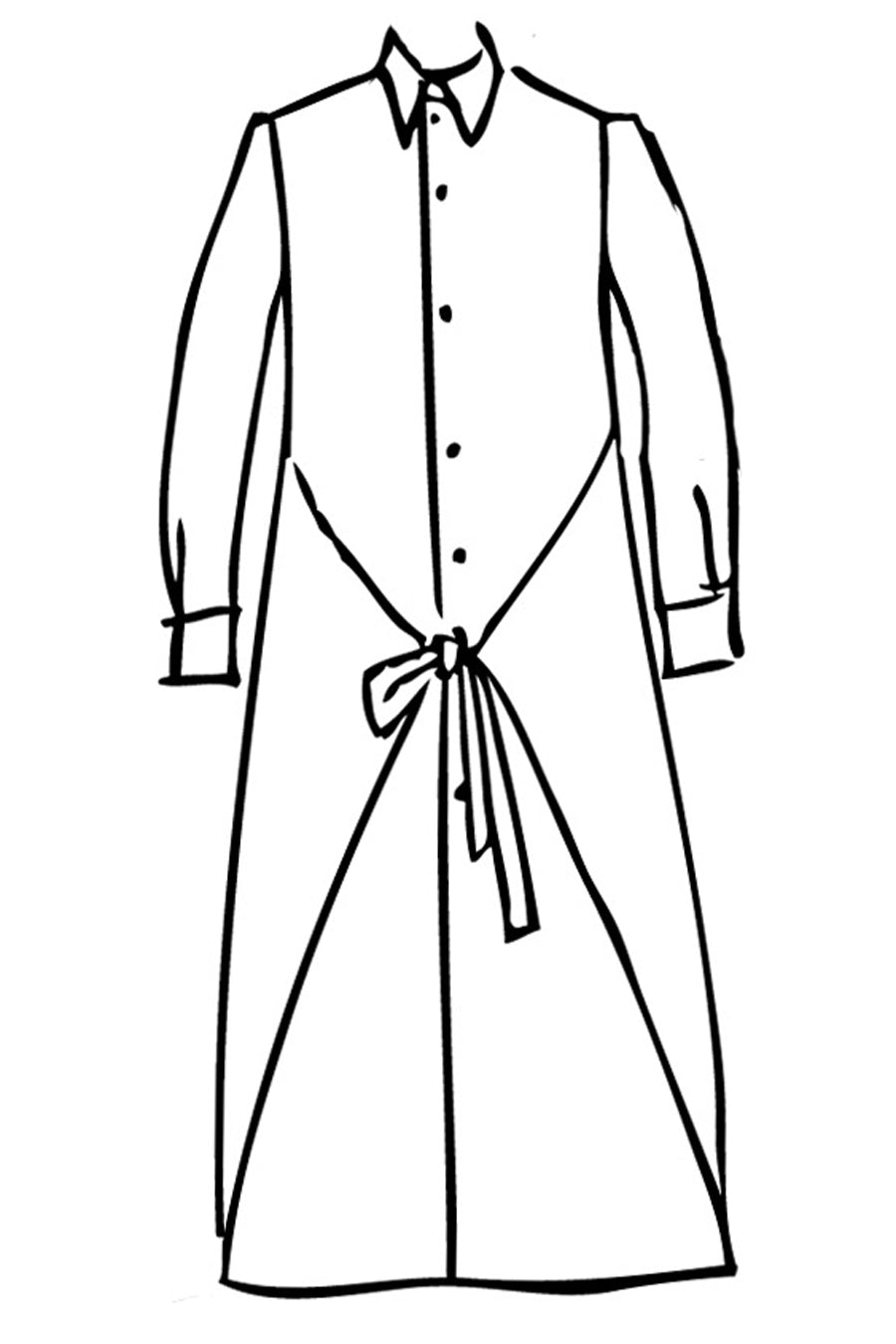 Satin Back Triacetate Jack Dress - SOLD OUT