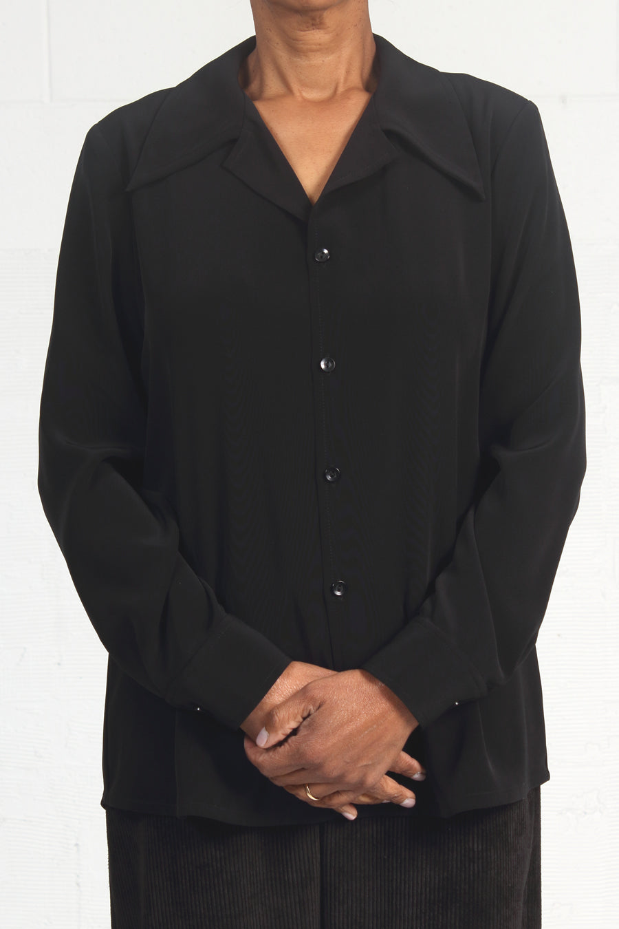 Satin Back Triacetate Peg Shirt - SOLD OUT