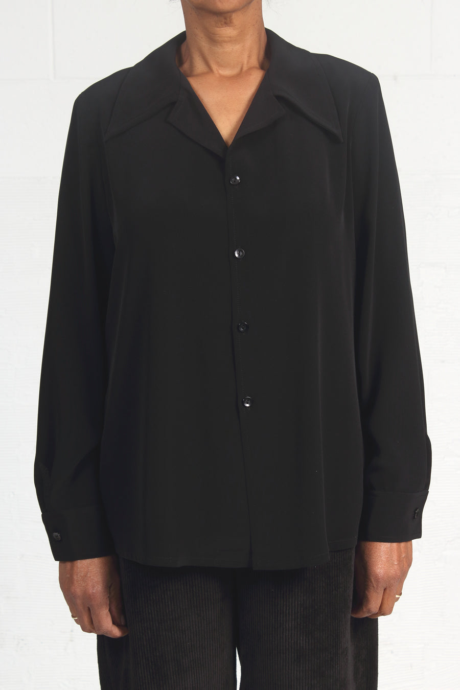 Satin Back Triacetate Peg Shirt - SOLD OUT