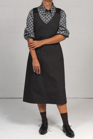 Vintage Crepe Teacher Dress -  xlg