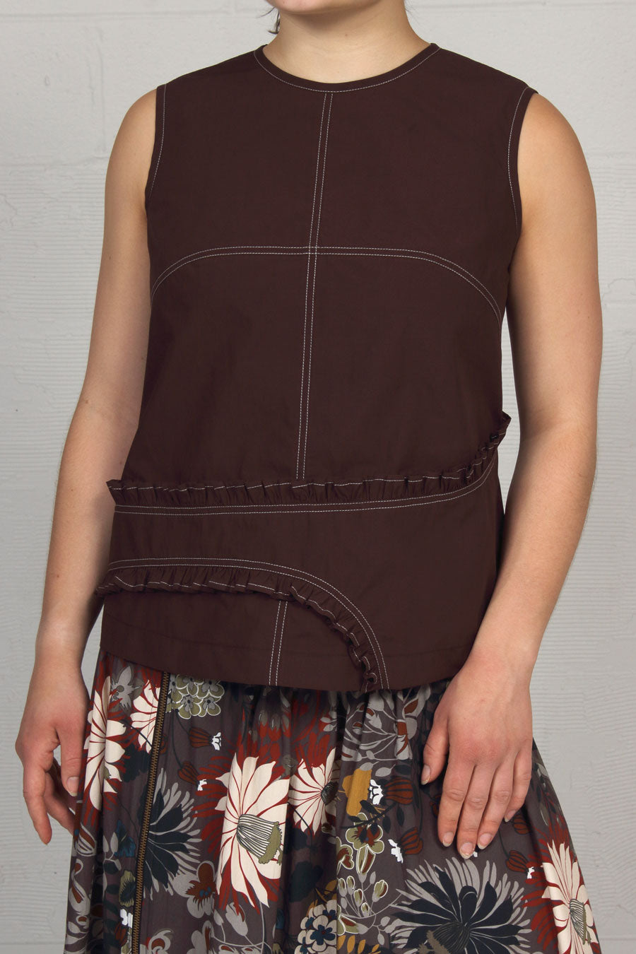 Solid Cottons Annie Top - Espresso