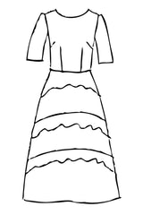 Japanese Triacetate Tilda Dress - med