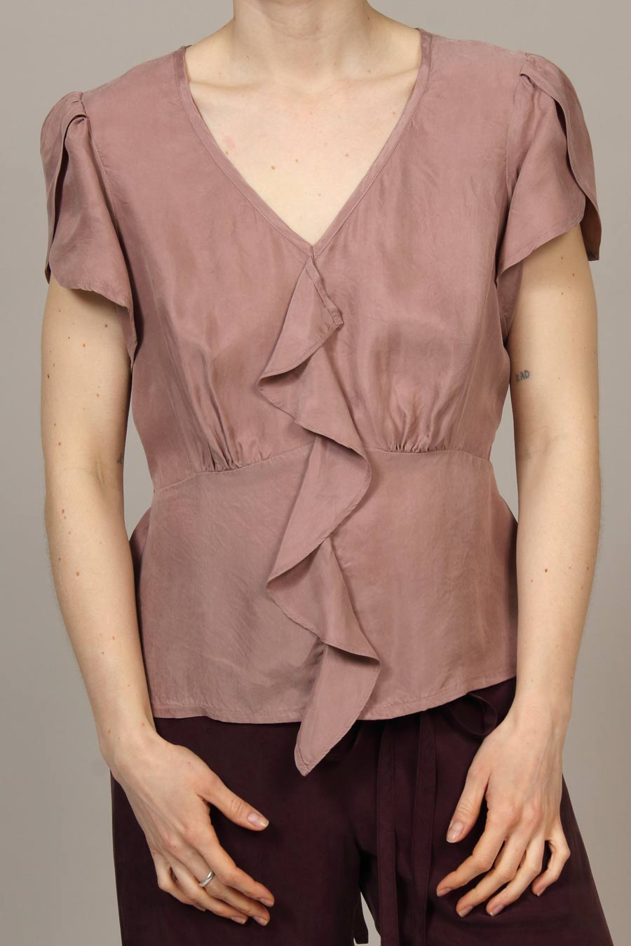 Spring 2019 Cupro 'Parachute' - Bloomfield Top - Dusty Rose - xsm