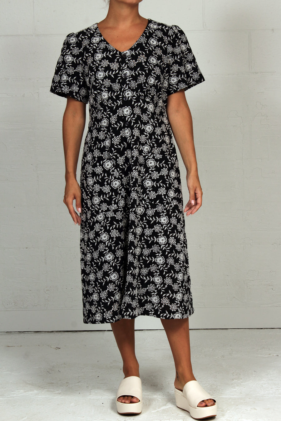 Floral Eyelet Lhawang Dress