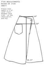 Washed Graphic Long Tree Skirt