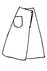 Washed Graphic Long Tree Skirt