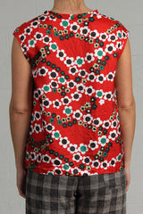 Simone Top - red print - last one!