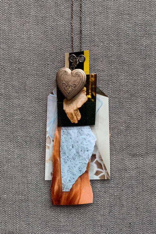 Collage Necklace - Heart