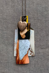 Collage Necklace - Heart