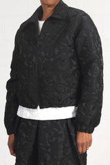 Floral Jacquard Jean Jacket - SOLD OUT