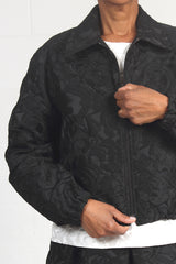 Floral Jacquard Jean Jacket - SOLD OUT