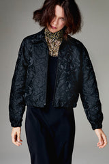 Floral Jacquard Jean Jacket - SOLD OUT