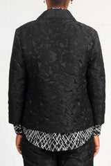 Floral Jacquard Max Jacket - black - SOLD OUT