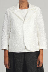 Floral Jacquard Max Jacket - ivory - SOLD OUT