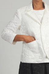 Floral Jacquard Max Jacket - ivory - SOLD OUT