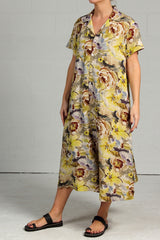 Floral Linen  Garden Dress