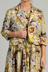 Floral Linen Tea Jacket