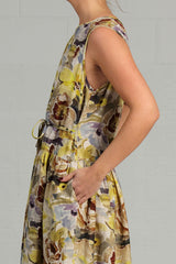 Floral Linen Trill Dress