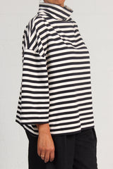 French Terry Stripes Belton Top - SOLD OUT
