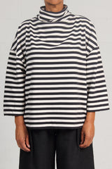 French Terry Stripes Belton Top - SOLD OUT