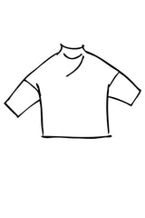 French Terry Stripes Belton Top - SOLD OUT