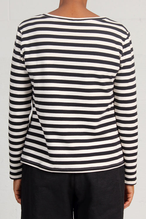 French Terry Stripes Casey Top - SOLD OUT