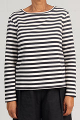 French Terry Stripes Casey Top - SOLD OUT