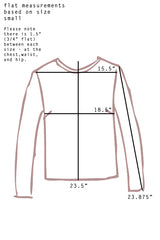 French Terry Stripes Casey Top - SOLD OUT