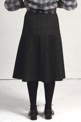 Gray Plaid Comet Skirt - SOLD OUT