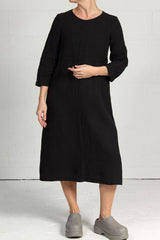 Spring 2024 Hemp Walker Dress - charcoal - xsm