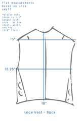 Fall 2023 Lace Wrap Vest - beige - med, lrg - 50% off