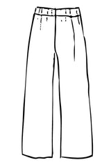 Rumpled Linen Alfie Pant - khaki