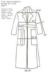 Spring 2024 Linen Singe Coat - by Owen - xsm, sml