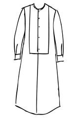 Spring 2024 Pinstripe Shirting Trent Dress - med, lrg
