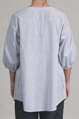 Spring 2024 Pinstripe Shirting Emma Top -  sml
