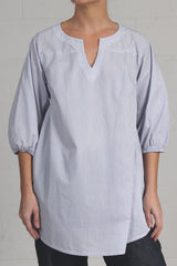 Spring 2024 Pinstripe Shirting Emma Top -  sml