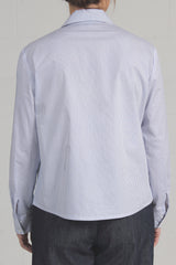 Spring 2024 Pinstripe Shirting Forest Shirt - med, xlg