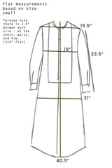 Spring 2024 Pinstripe Shirting Trent Dress - med, lrg
